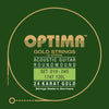 Optima Acoustic Guitar 24K GOLD Strings 12 String - Extra Light