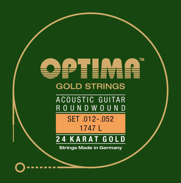 Optima Acoustic Guitar 24K GOLD Strings