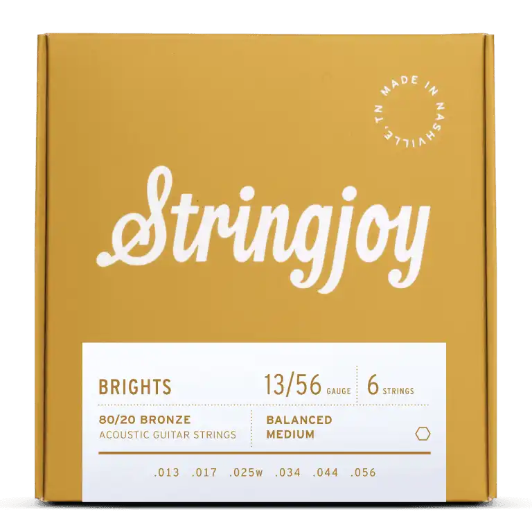 Stringjoy Brights - 80/20 Bronze Acoustic Guitar Strings