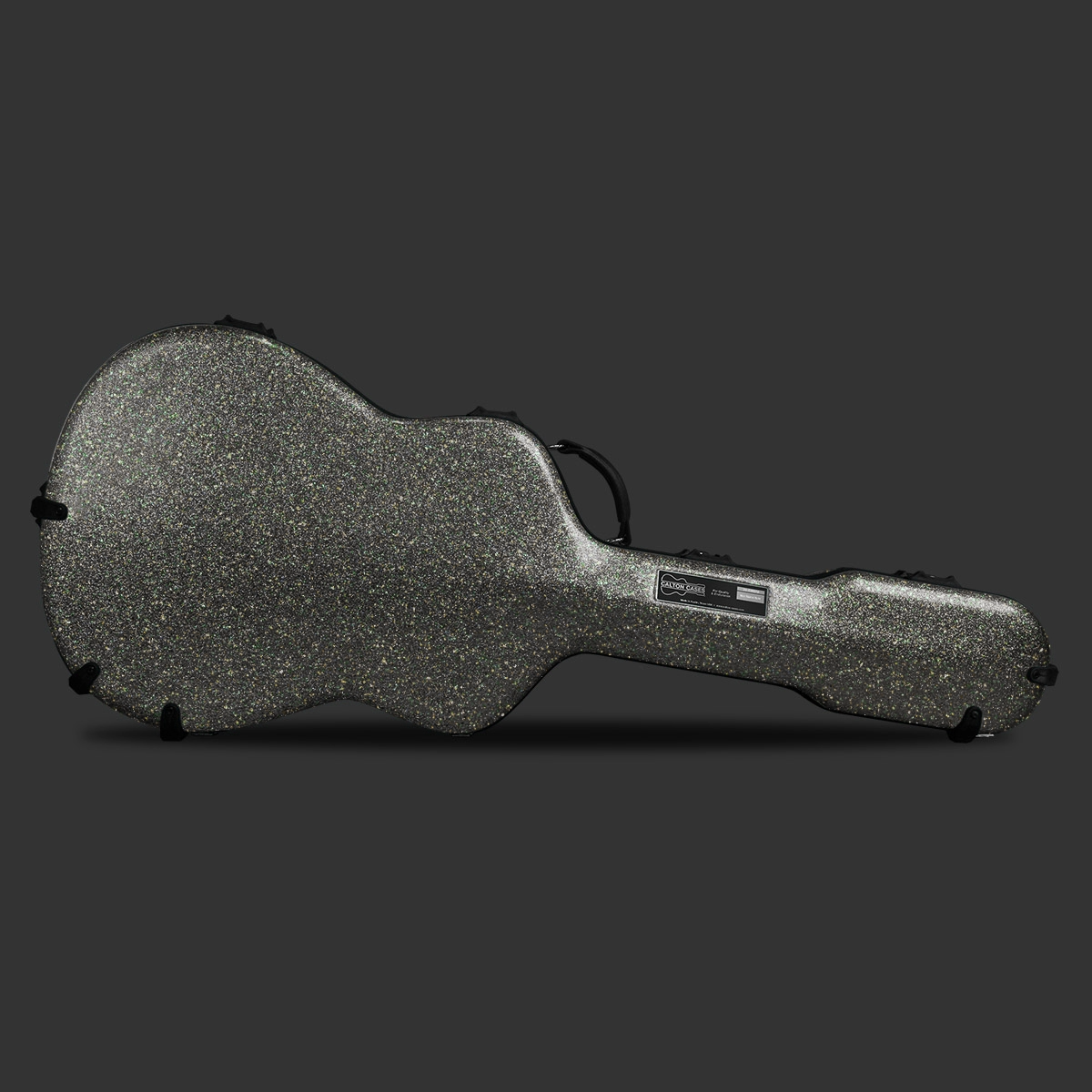 Calton Case - Dark Grey Glitter : Martin 000/OM Acoustic Guitar Case