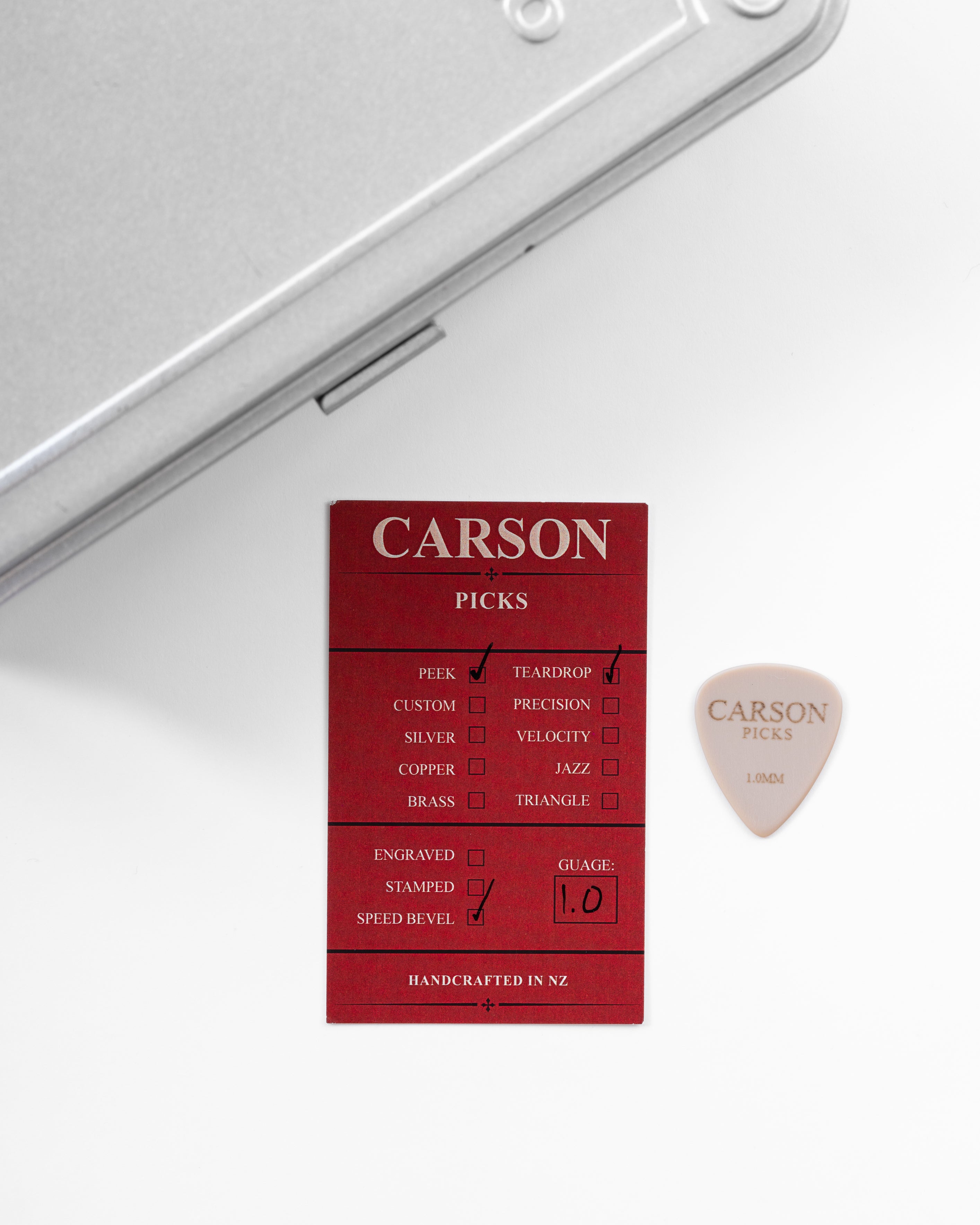 Carson Premium Pick - PEEK Polyether-etherketone (Teardrop)