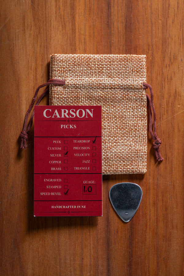 Carson Premium Pick - Sterling Silver (Teardrop)
