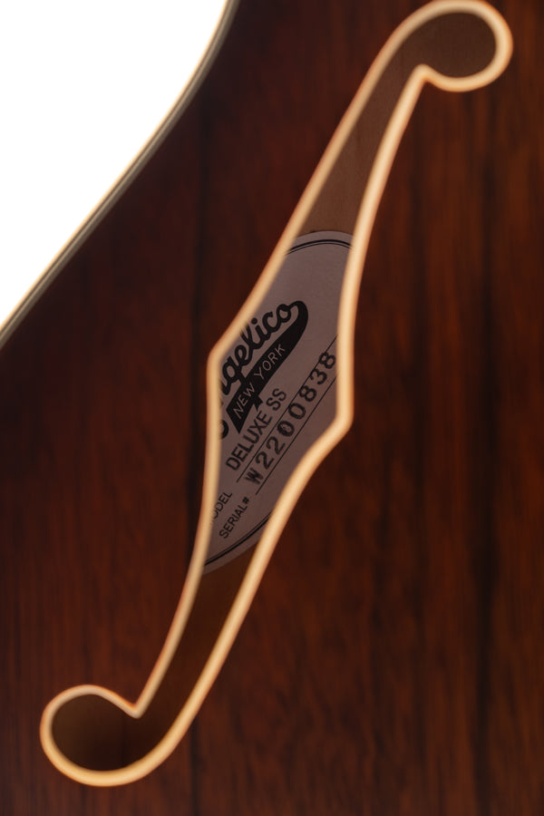 2022 D'Angelico Deluxe DC in Satin Brown Burst