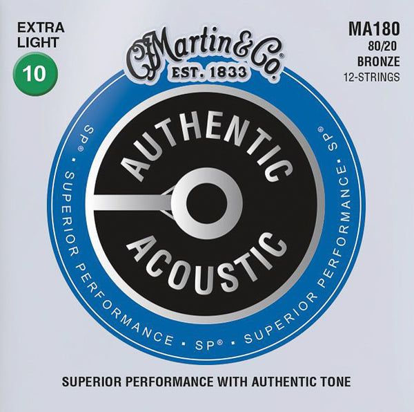 Martin Authentic Acoustic SP 80/20 Bronze 12 String Extra Light 10-47