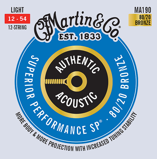 Martin Authentic Acoustic SP 80/20 Bronze 12 String Light 12-54