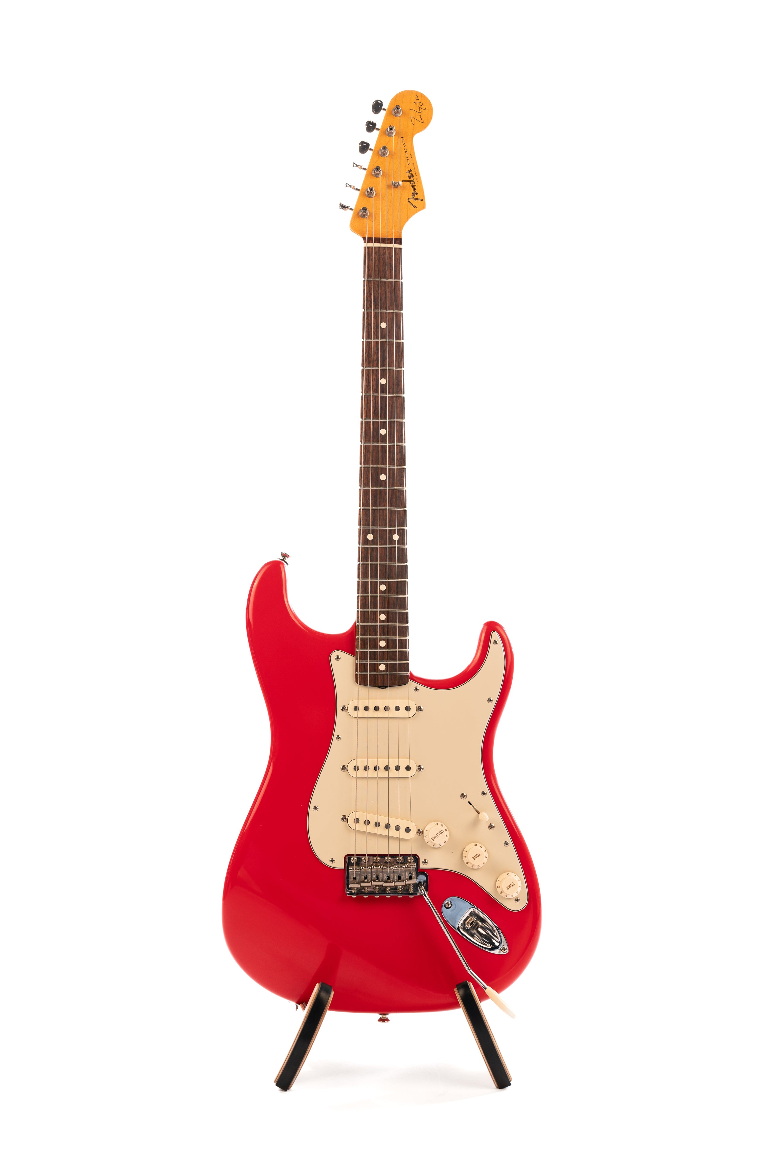 2005 Fender Mark Knopfler Artist Series Stratocaster in Hot Rod Red