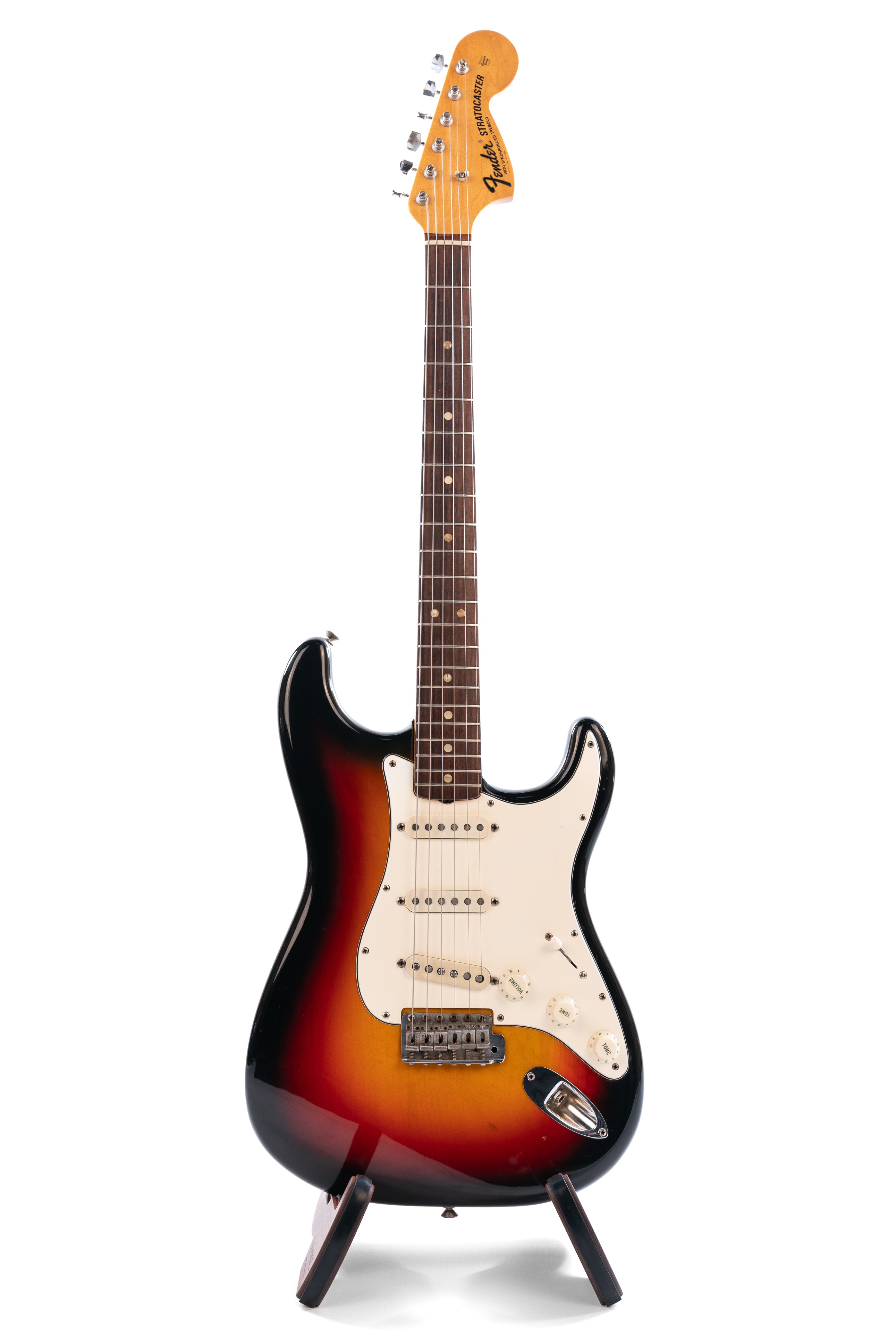 1969 Fender Stratocaster in Three Tone Sunburst (refinished)