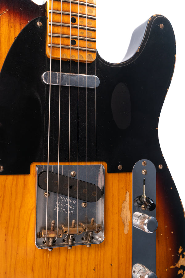 Fender Custom Shop '52 Telecaster Super Heavy Relic in 2 Tone Sunburst