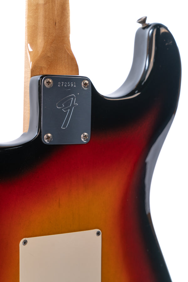 1969 Fender Stratocaster in Three Tone Sunburst (refinished)