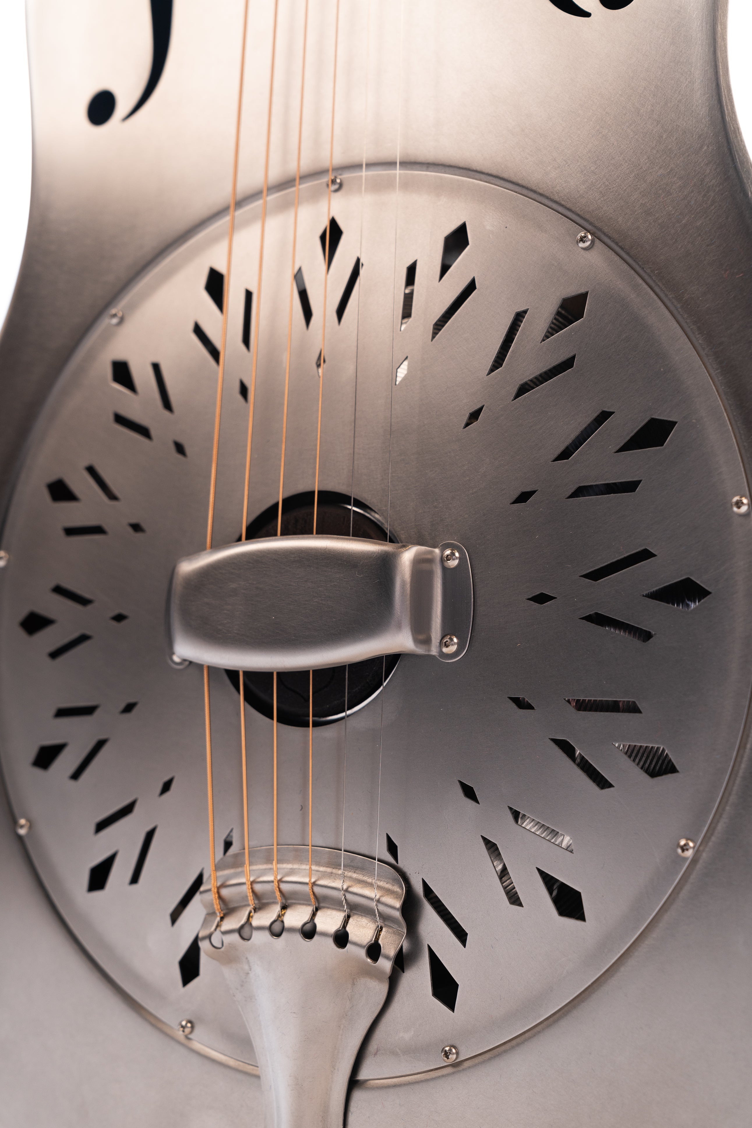 Brand New National Raw Steel 12th Fret Resonator