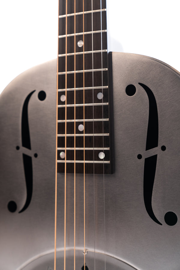 Brand New National Raw Steel 12th Fret Resonator