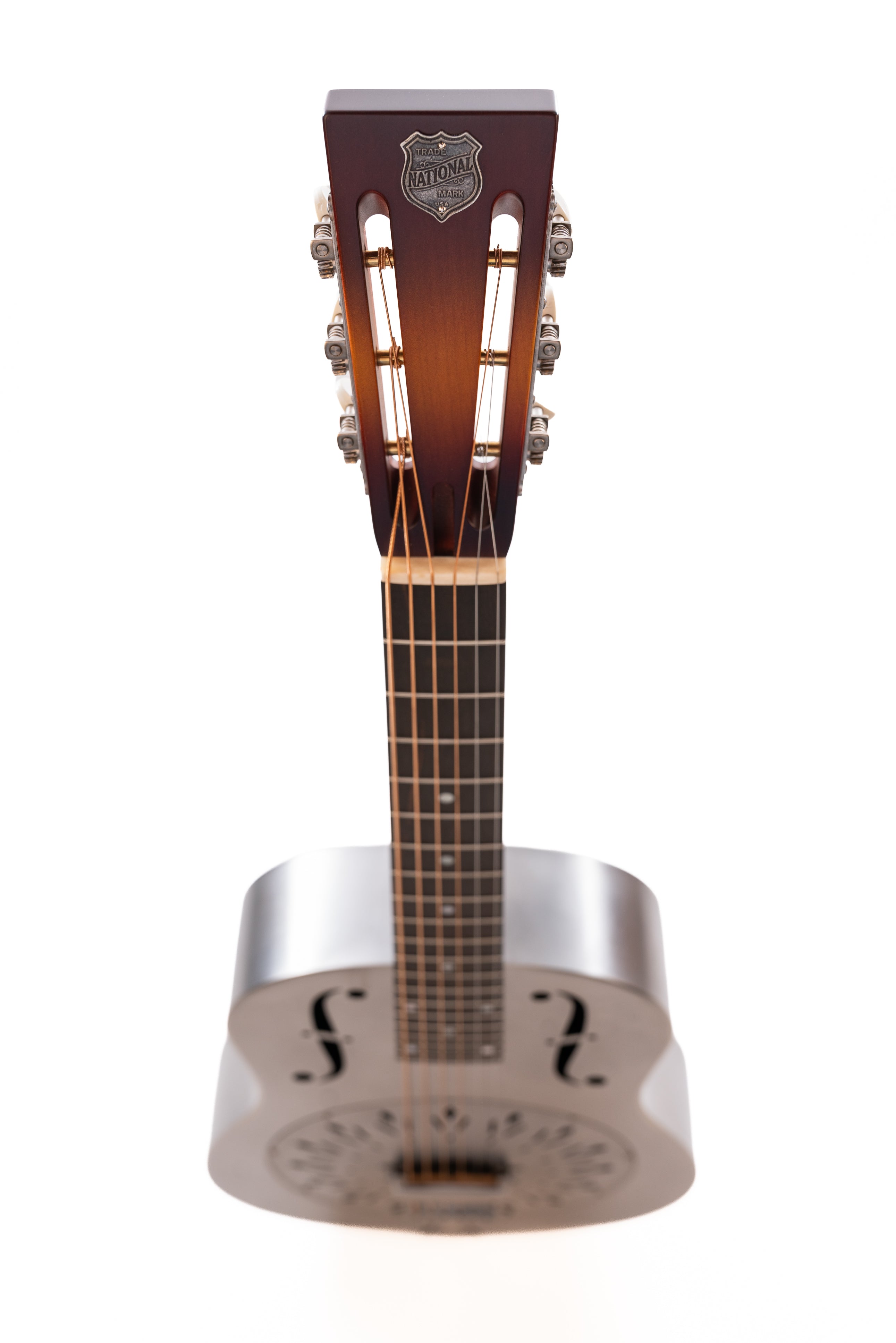 Brand New National Raw Steel 12th Fret Resonator