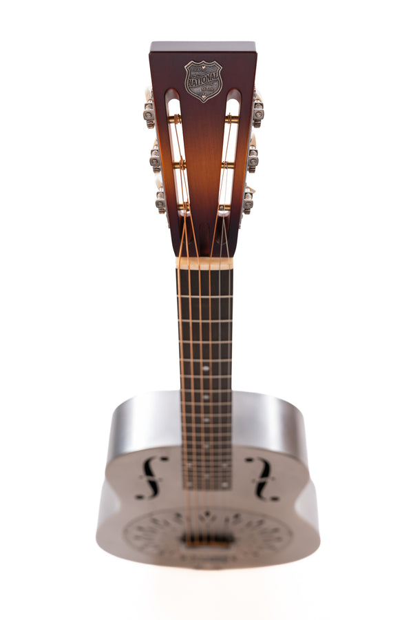 Brand New National Raw Steel 12th Fret Resonator