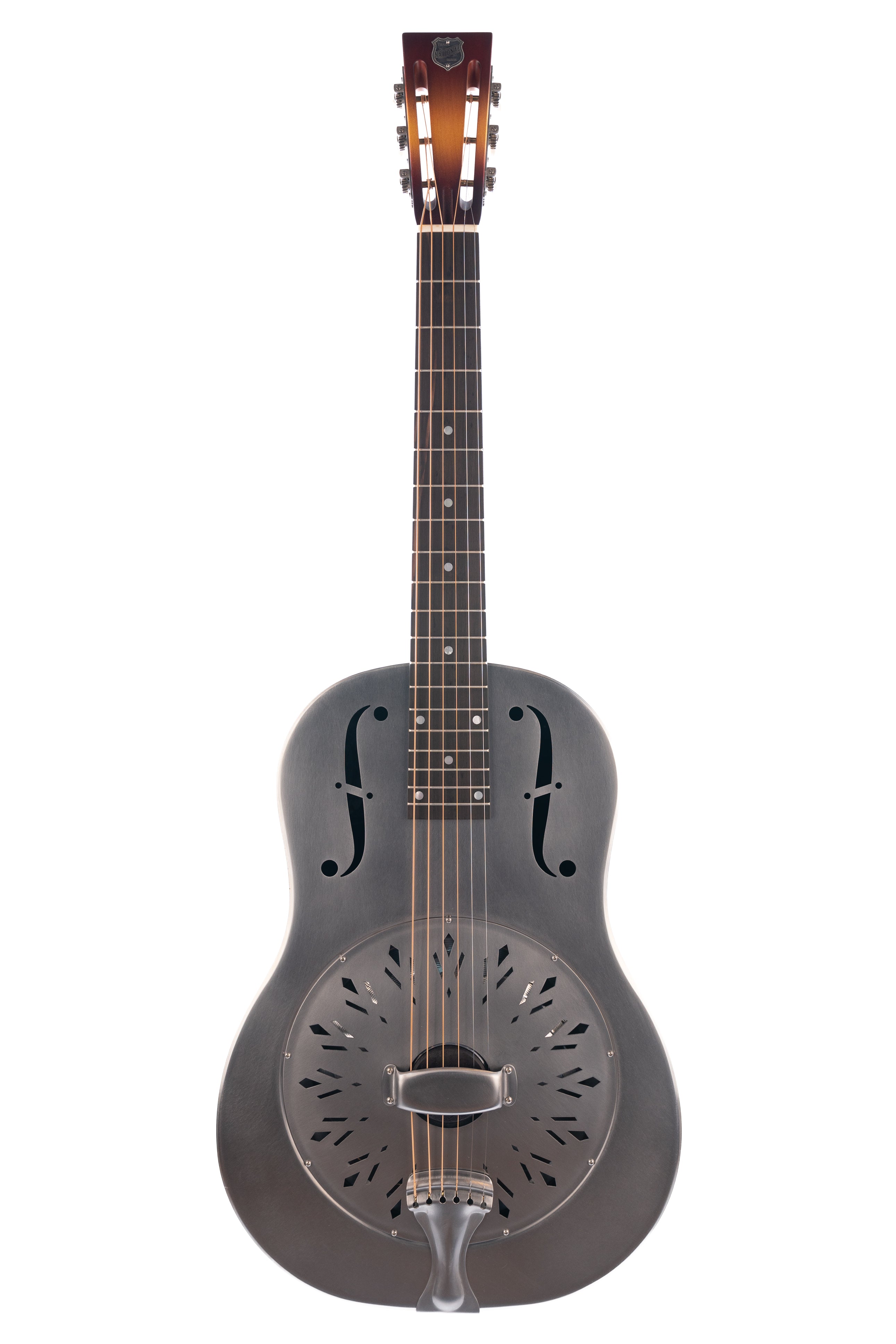 Brand New National Raw Steel 12th Fret Resonator