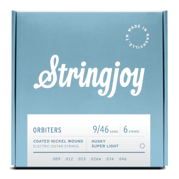 Stringjoy Orbiters - Coated Nickel Wound Electric Guitar Strings