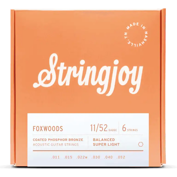 Stringjoy Foxwoods - Coated Phosphor Bronze Acoustic Guitar Strings