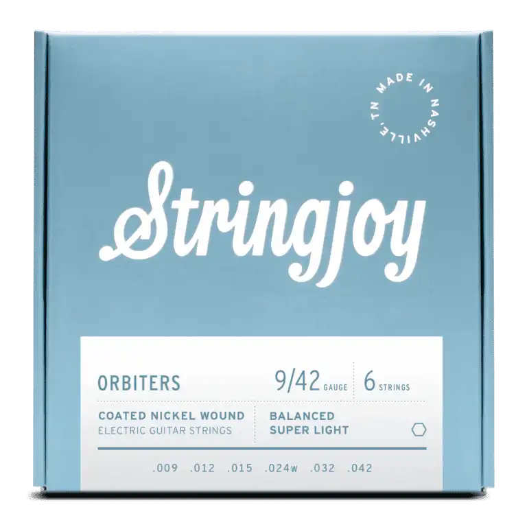 Stringjoy Orbiters - Coated Nickel Wound Electric Guitar Strings