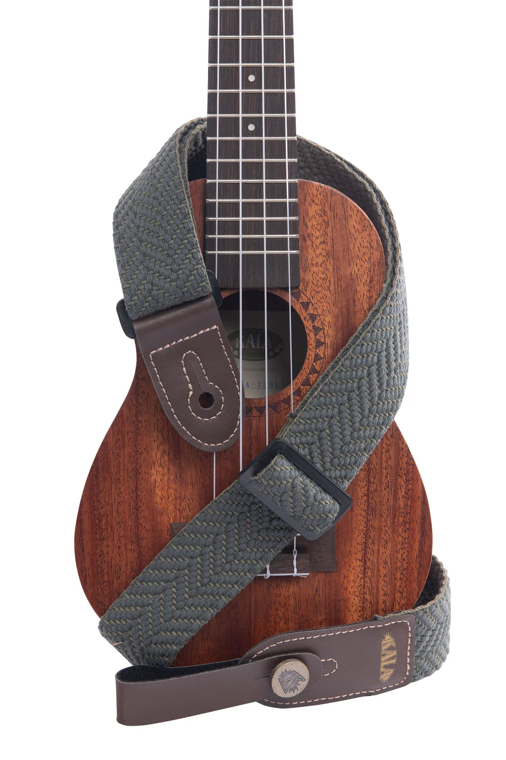 Kala Olive Herringbone Strap for Ukulele