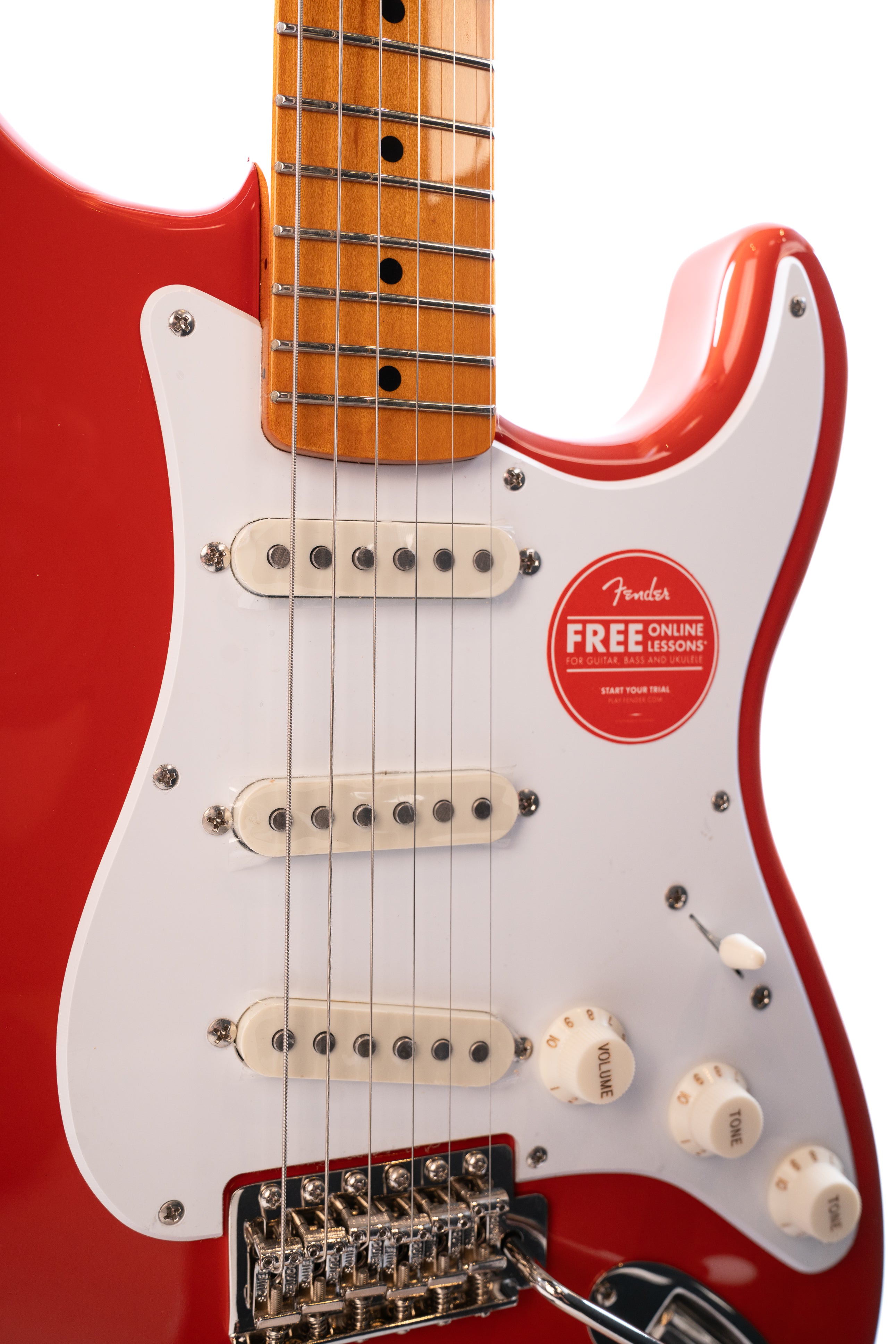 Brand New Squier FSR Classic Vibe '60s Stratocaster in Fiesta Red