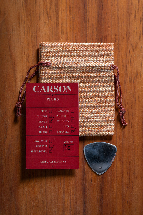 Carson Premium Pick - Sterling Silver (Triangle)