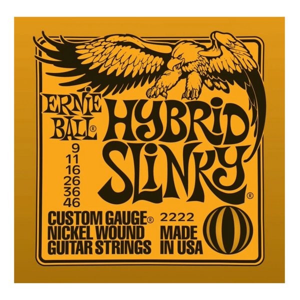 Ernie Ball Hybrid Slinky Custom Nickel Wound Guitar Strings 9-46