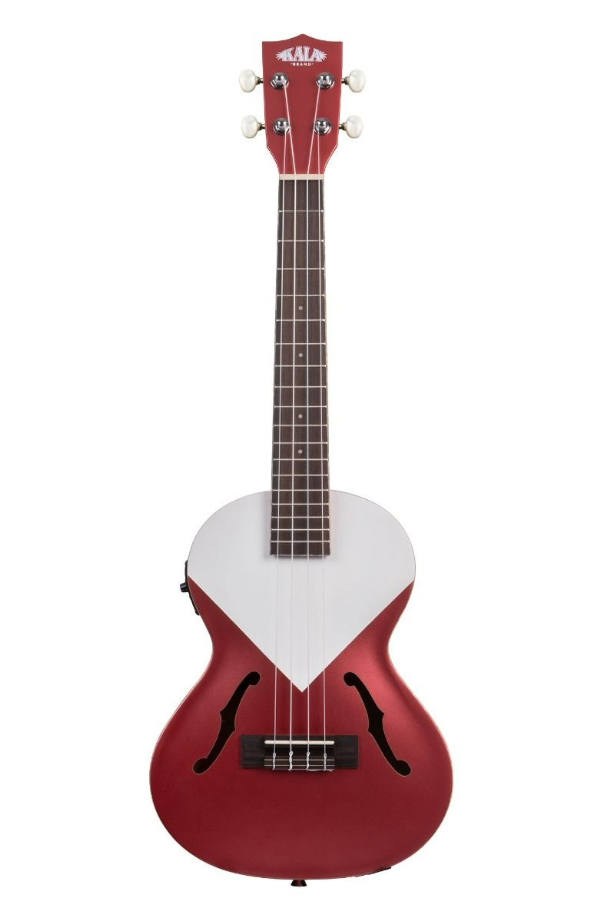 Kala Archtop Jazz Tenor Ukulele in Red