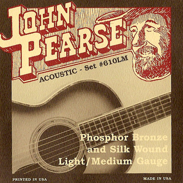 John Pearse - Phosphor Bronze & Silk Wound 12 String / Acoustic Guitar Strings #1410L