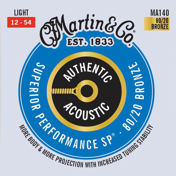 Martin acoustic hot sale guitar strings light