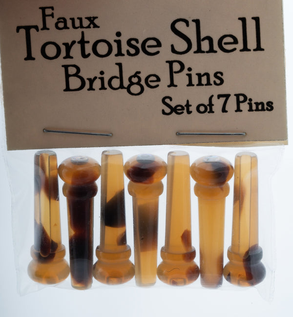 Faux Tortoiseshell Pins - set of 7