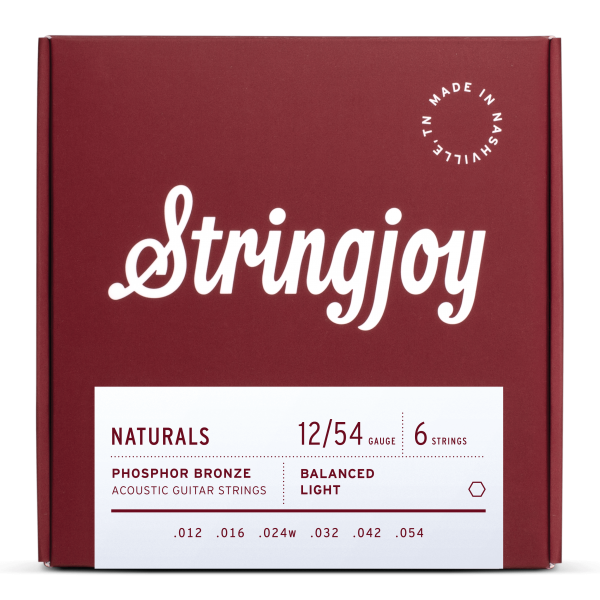 Stringjoy Naturals - Phosphor Bronze Acoustic Guitar Strings