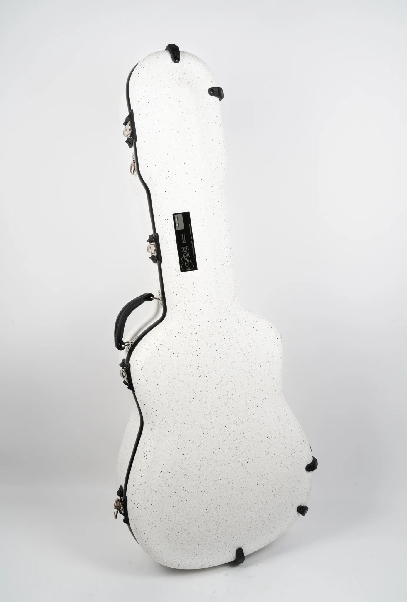Calton Case - White Glitter : Gibson Slope Shoulder Acoustic Guitar Case